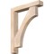 Ekena Millwork Westlake Block Smooth Bracket w/ Offset Brace, Douglas Fir, 5 1/2"W x 30"D x 38"H BKT0604X30X38WTL05SDF - alternate 1